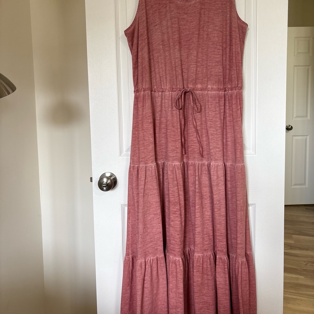 Falls Creek Sleeveless Rose Maxi Dress
